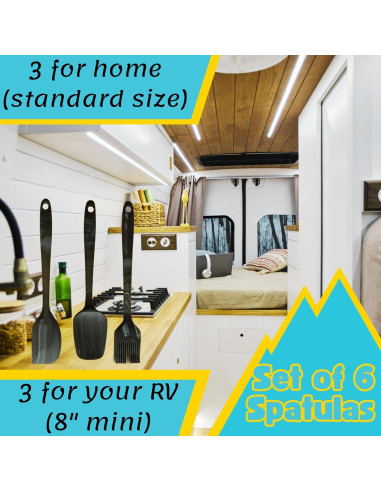 Juego de Espátulas de Silicona DIVIDE STAR 6 Piezas Antiadherente