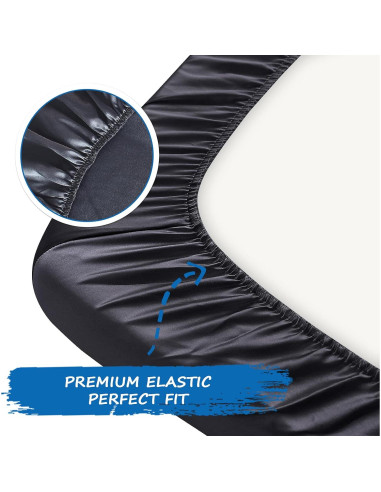 Sábana Ajustable de Satén Coldwind para Pack and Play 99x68.5cm