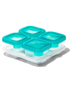 Contenedor de Almacenamiento de Comida para Bebés OXO Tot 4oz Set 4 Piezas