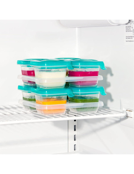 Contenedor de Almacenamiento de Comida para Bebés OXO Tot 4oz Set 4 Piezas