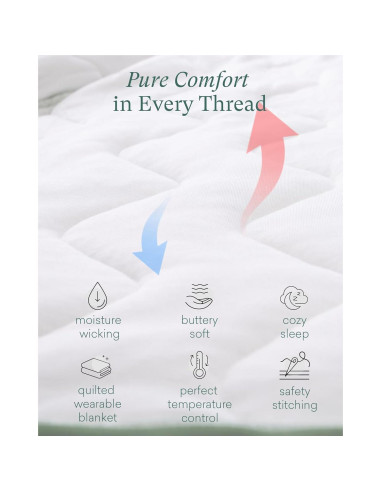 Saco de dormir PurComfy 1.0 TOG para bebés 6-15 meses