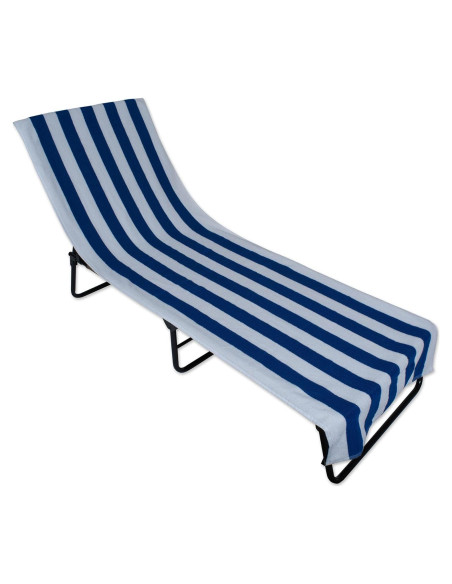 Toalla de Playa DII Rayas Azul 66x208 cm 100% Algodón