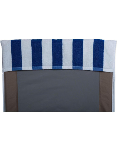 Toalla de Playa DII Rayas Azul 66x208 cm 100% Algodón