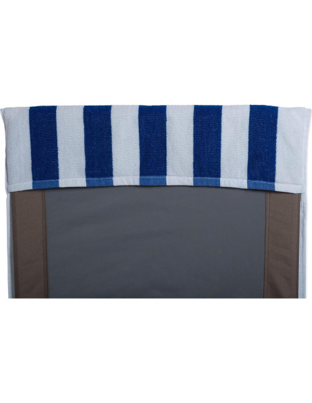 Toalla de Playa DII Rayas Azul 66x208 cm 100% Algodón