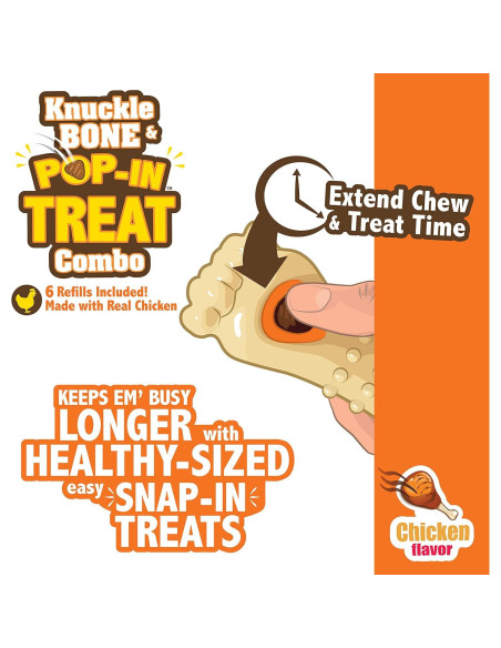 Golosinas para Perros Nylabone Pop-In Sabor Pollo 147g