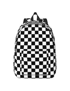 Mochila Lona Ligera GVGOAGL Rayas Blancas y Negras 40cm