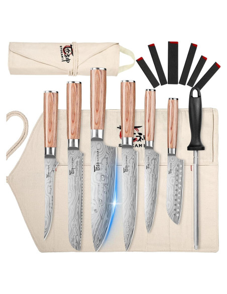 Juego de cuchillos de cocina SYOKAMI 14 piezas acero inoxidable