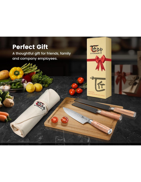 Juego de cuchillos de cocina SYOKAMI 14 piezas acero inoxidable