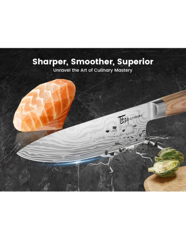 Juego de cuchillos de cocina SYOKAMI 14 piezas acero inoxidable