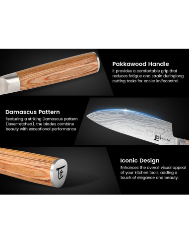 Juego de cuchillos de cocina SYOKAMI 14 piezas acero inoxidable