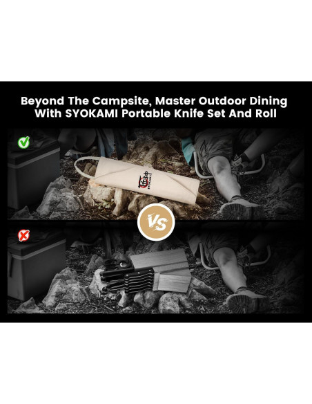 Juego de cuchillos de cocina SYOKAMI 14 piezas acero inoxidable