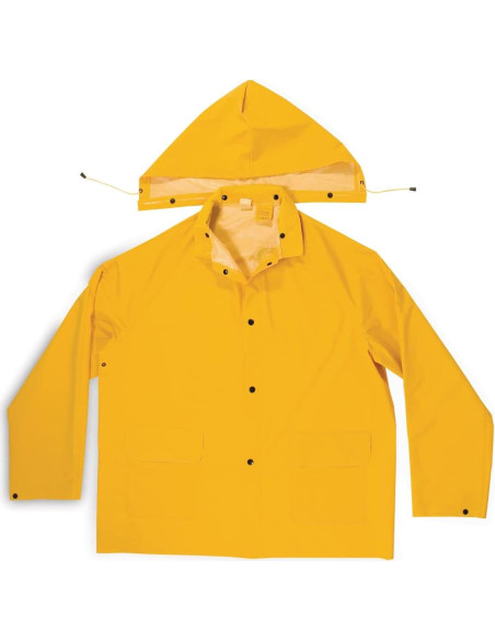 Traje de Lluvia Pesado PVC Custom Leathercraft 3 Piezas X Grande Amarillo