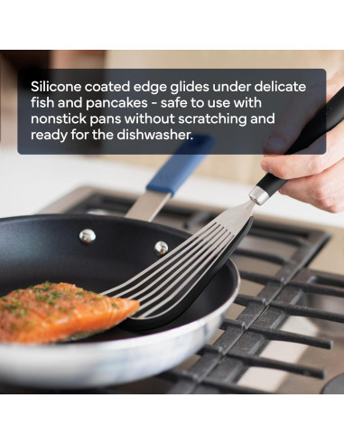 Espátula de Silicona Misen para Pescado - 31.5cm - Apta Lavavajillas