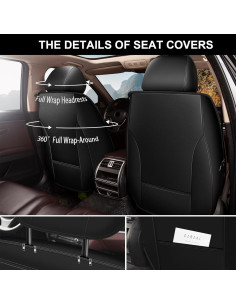 Cubiertas de Asiento JIAMAOXIN para Ford Focus 2009-2018 - Juego Completo 5 Asientos 2