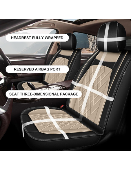 Cubiertas de Asiento JIAMAOXIN para Ford Focus 2009-2018 - Juego Completo 5 Asientos