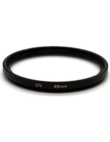 Filtro UV 49mm WH1916 + Tapa de Lente 49mm para Sony y Canon