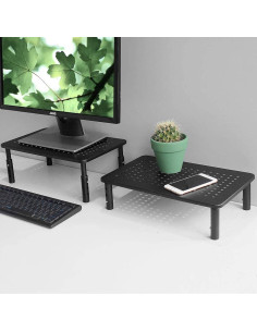 Soporte Elevador para Monitor Bracwiser Ajustable 3 Niveles 370x235mm 2