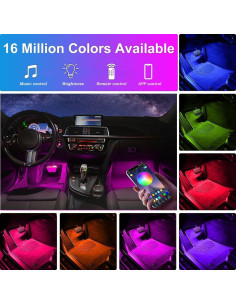 Luces LED interiores para coche Minsezhi con control APP 2