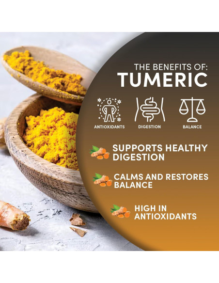 Té de Cúrcuma Orgánica Worldwide Botanicals 453g - Infusión Rápida