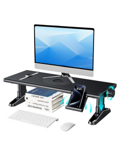 Soporte Elevador Ajustable para Monitor NIFBANG - Negro