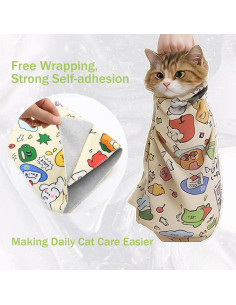 Envoltura para Gatos Drilidoy XL Autoadhesiva para Cortar Uñas 2