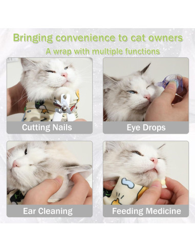 Envoltura para Gatos Drilidoy XL Autoadhesiva para Cortar Uñas