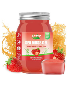 Gel de Musgo Marino Irlandés ACEYO 510g Sabor Fresa Vegano