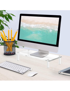 Soporte para Monitor Ergonómico Acrílico YestBuy 38.1x23.6cm 2