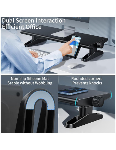 Soporte Elevador Ajustable para Monitor NIFBANG - Negro