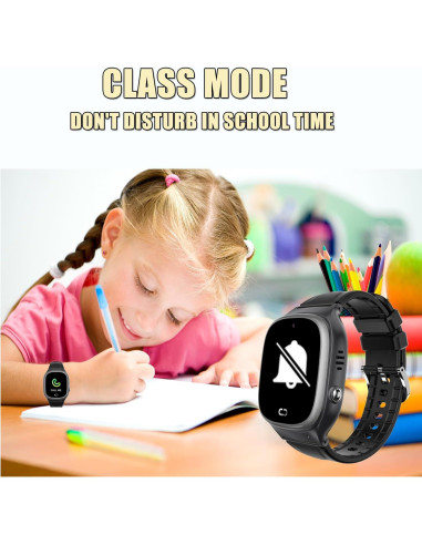 Reloj Inteligente Infantil Tykjszgs Negro con SOS y Cámara