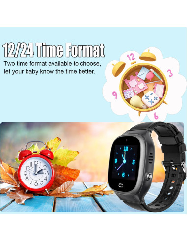 Reloj Inteligente Infantil Tykjszgs Negro con SOS y Cámara