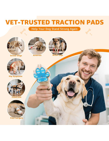 Almohadillas Antideslizantes para Patas de Perros Loobani XXL