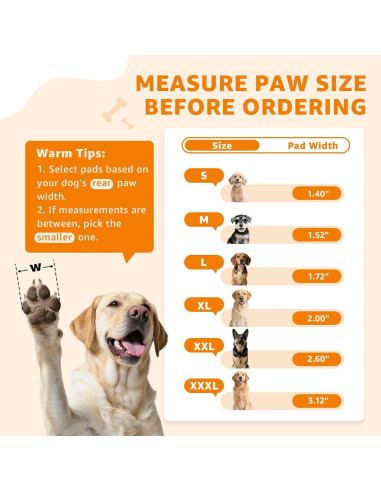 Almohadillas Antideslizantes para Patas de Perros Loobani XXL
