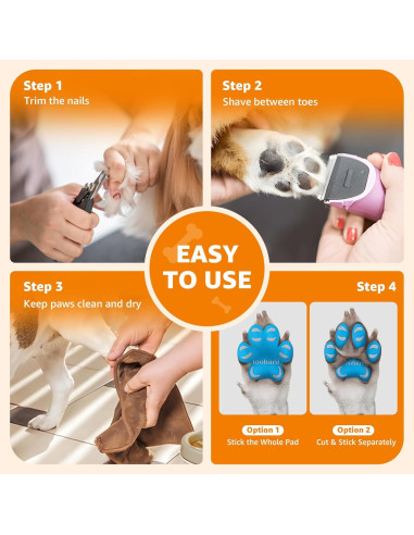 Almohadillas Antideslizantes para Patas de Perros Loobani XXL