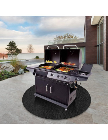 Alfombra a Prueba de Fuego Joyeee 90 cm para BBQ y Fogatas