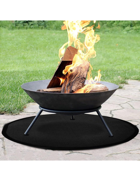 Alfombra a Prueba de Fuego Joyeee 90 cm para BBQ y Fogatas