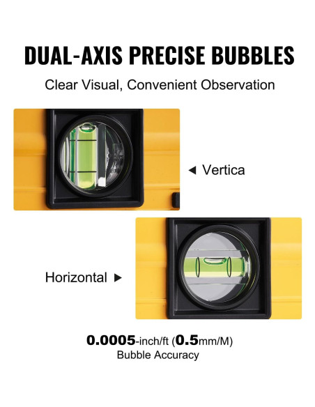 Nivel Torpedo VEVOR 60 cm Digital con Pantalla LED y Viales