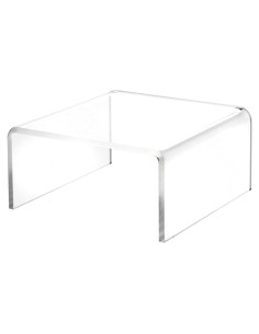 Soporte de Exhibición Cuadrado Plymor Acrílico 6.35x12.7cm