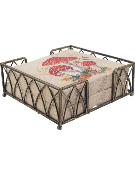 Caddy para Servilletas Boston International Latón Antiguo 17.1 cm