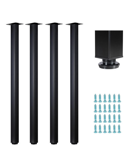 Patas de Mesa Ajustables Metalicas WHUANGKAKA 101.6 cm - Juego de 4