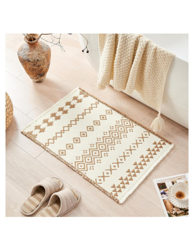 Alfombra de Baño Douceur Boho Antideslizante 40x60 cm