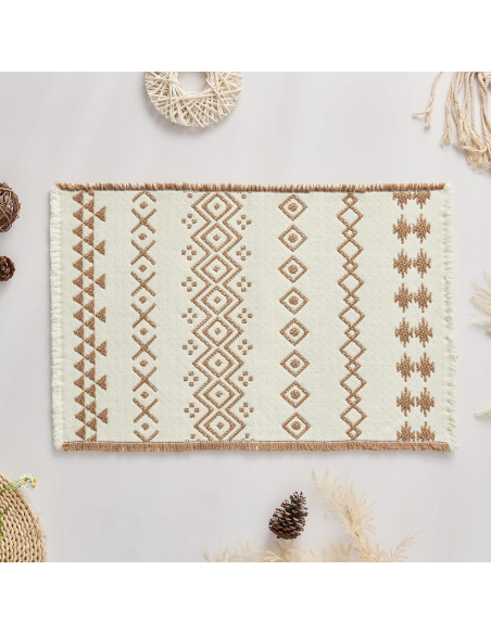 Alfombra de Baño Douceur Boho Antideslizante 40x60 cm