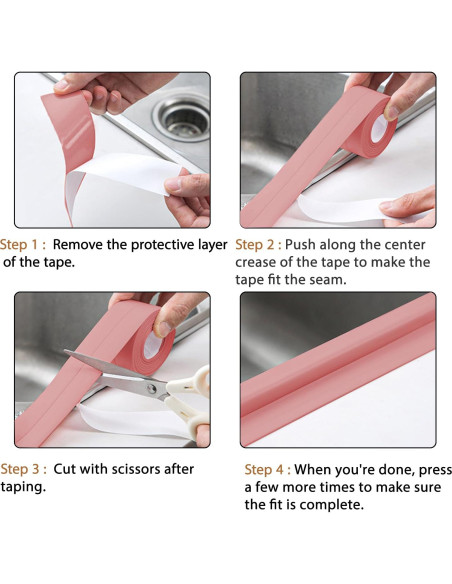 Cinta de Sellado Impermeable Boguish 3 Rollos 3.2m Azul