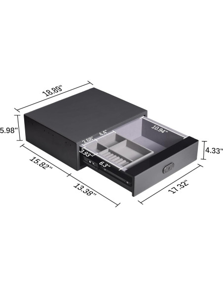 Caja Fuerte Biométrica XPEDITION para Joyería y Armas 0.6 Pies