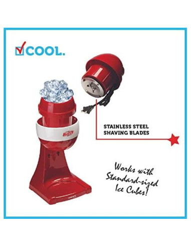 Máquina de Hielo Raspado Courant CSM-2081 80W - Rojo