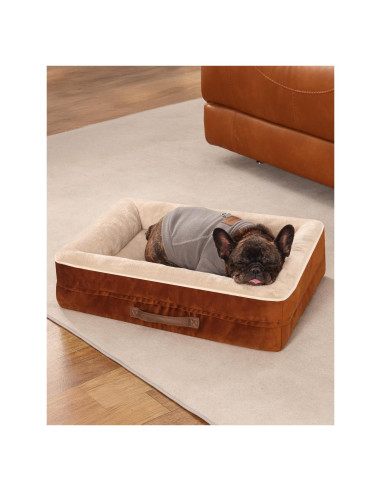 Cama Ortopédica para Gatos y Perros Upvilla 60x45cm Marrón