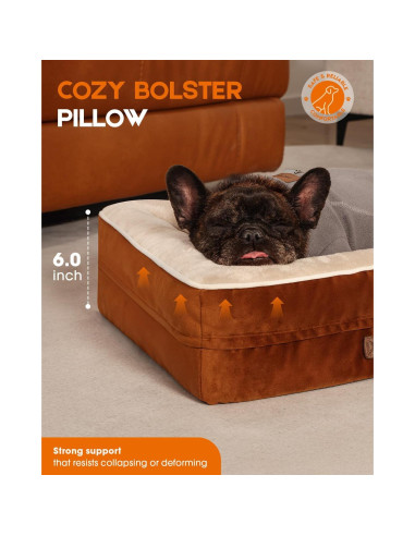 Cama Ortopédica para Gatos y Perros Upvilla 60x45cm Marrón