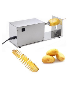 Cortadora de Papas Eléctrica BNDHKR en Espiral 10W Acero Inoxidable