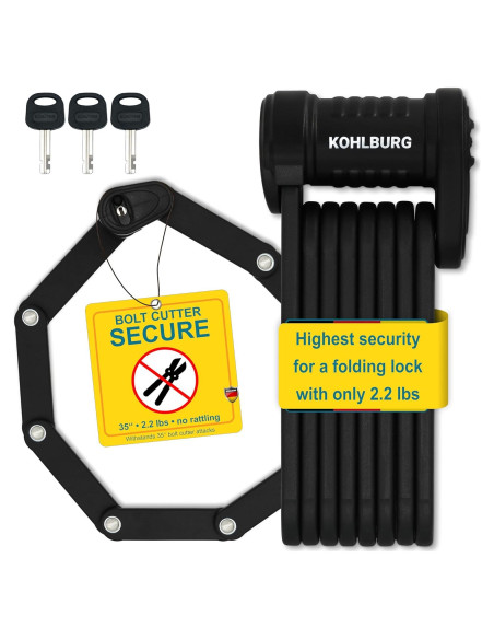 Cerradura Plegable de Seguridad KOHLBURG Modelo Viena 89 cm