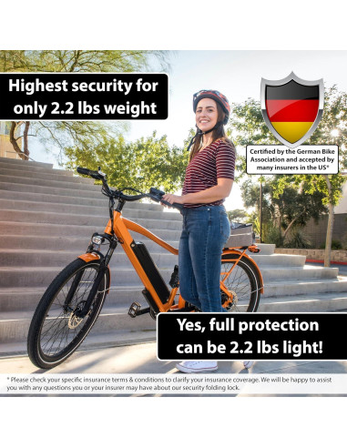 Cerradura Plegable de Seguridad KOHLBURG Modelo Viena 89 cm